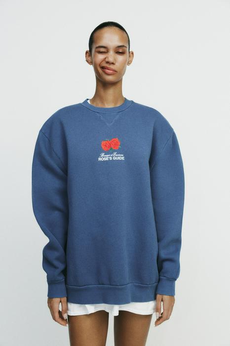 ROSE SLOGAN SWEATSHIRT