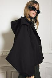 ZW COLLECTION CROSSOVER CAPE WITH HOOD