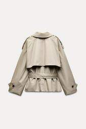 ZW COLLECTION SHORT TRENCH COAT