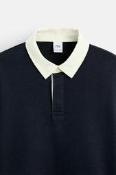 CONTRAST COLLAR POLO SHIRT