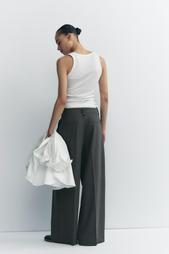 TROUSERS WITH DOUBLE PLEAT