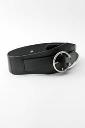 LEATHER BELT WITH PIERCING BUCKLE