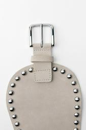 STUDDED LEATHER CORSET BELT