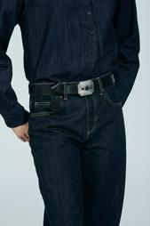 COWBOY ENGRAVED BUCKLE BELT