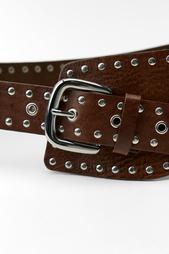 STUDDED LEATHER CORSET BELT