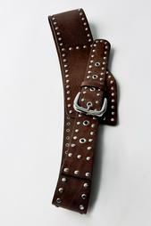 STUDDED LEATHER CORSET BELT