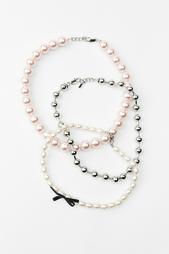 PACK OF 3 FAUX PEARL NECKLACES