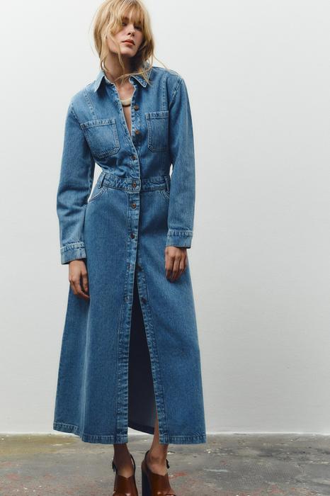 Z1975 LONG DENIM DRESS