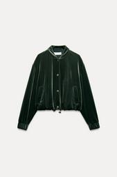 VELVET BOMBER JACKET