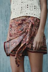 PRINTED PAREO BERMUDA SHORTS