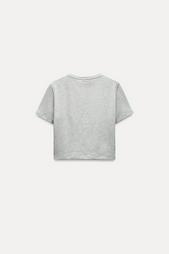 CROPPED STRETCH T-SHIRT