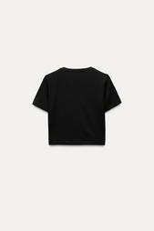 CROPPED STRETCH T-SHIRT