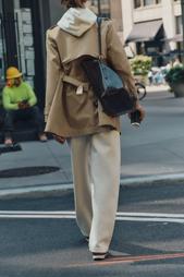 DOUBLE-BREASTED TRENCH COAT WITH BELT