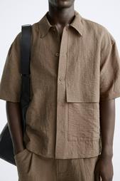 CREASED-EFFECT SHIRT