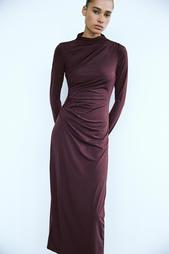 DRAPED MIDI DRESS