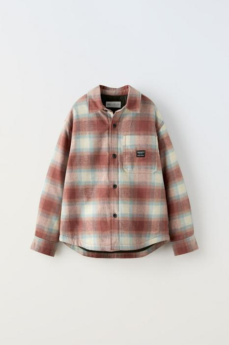 QUILTED CHECKED OVERSHIRT