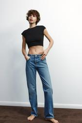 COTTON MODAL CROPPED T-SHIRT