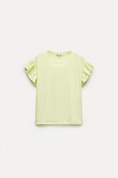 COTTON T-SHIRT WITH RUFFLES