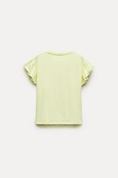 COTTON T-SHIRT WITH RUFFLES