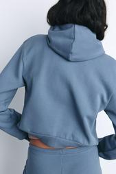 INTERLOCK CROPPED SWEATSHIRT