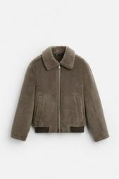 FAUX SHEARLING JACKET