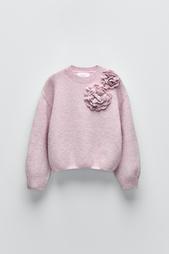 3D FLORAL SWEATER