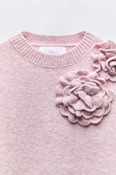 3D FLORAL SWEATER