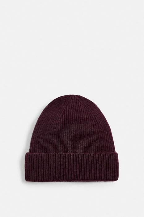 KNITTED BEANIE WITH WOOL