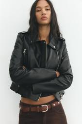 FAUX LEATHER BIKER JACKET