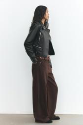 FAUX LEATHER BIKER JACKET