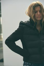 NEOPRENE-EFFECT PADDED JACKET