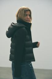 NEOPRENE-EFFECT PADDED JACKET