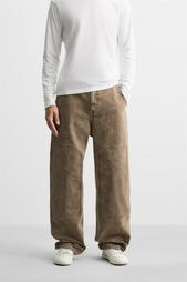 FADED TROUSERS WITH SEAMS