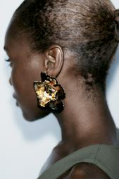 ENAMELLED FLORAL EARRINGS