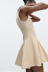 SHORT DRESS WITH BOWS AND GODET HEM