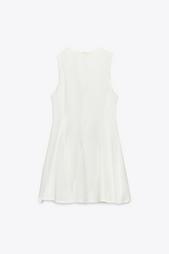 SHORT DRESS WITH BOWS AND GODET HEM