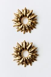 METAL SUN EARRINGS