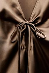 SATIN SHIRT WITH BOW