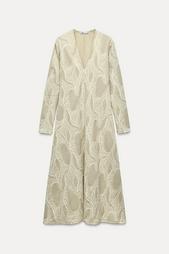 JACQUARD MIDI DRESS