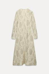 JACQUARD MIDI DRESS