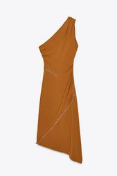 ASYMMETRIC ZIP DRESS