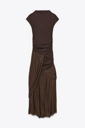 CONTRAST BALLOON TULLE DRESS