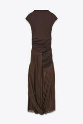 CONTRAST BALLOON TULLE DRESS