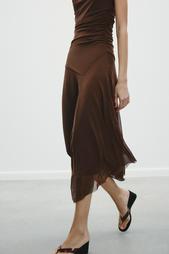 GATHERED TULLE DRESS