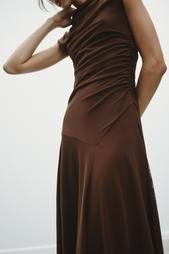GATHERED TULLE DRESS