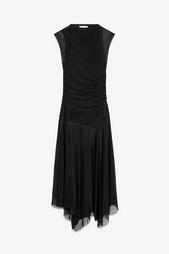 GATHERED TULLE DRESS