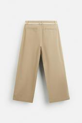 RELAXED FIT TROUSERS WITH CONTRAST STITCHING