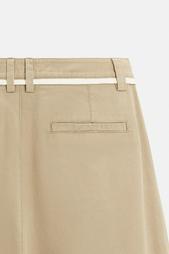 RELAXED FIT TROUSERS WITH CONTRAST STITCHING