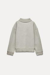 SOFT POLO COLLAR SWEATSHIRT