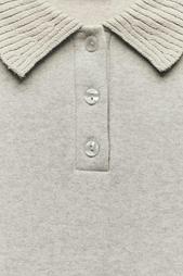 SOFT POLO COLLAR SWEATSHIRT